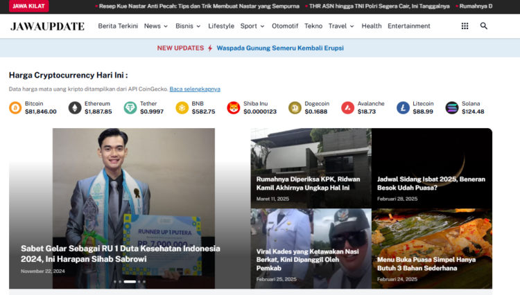 Jawaupdate: Sumber Berita Terkini yang Wajib Kamu Kunjungi!