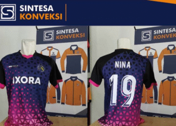 model kaos badminton printing