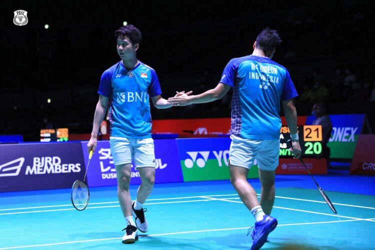 Marcus/Kevin di Japan Open 2022 (Foto: PBSI)