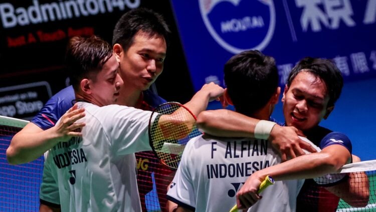 Ahsan/Hendra dan Fajar/Rian di Semifinal Kejuaraan Dunia (Foto: BWF)