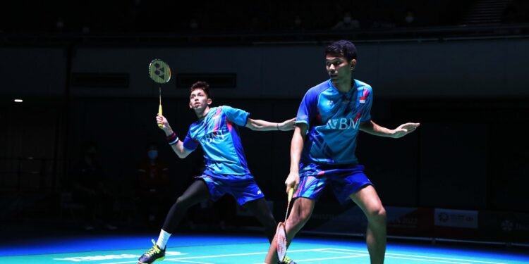 Fajar/Rian di 16 Besar Japan Open 2022 (Foto: PBSI)