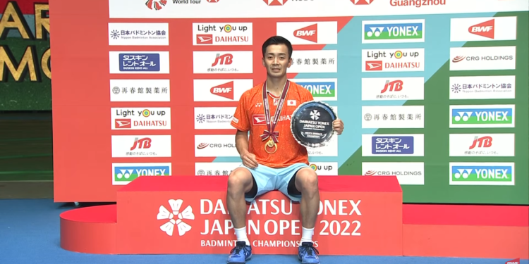 Kenta Nishimoto Juara Japan Open 2022 (Foto: BWF)