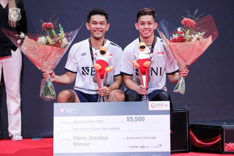 Fajar/Rian Juara Denmark Open 2022 (Foto: PBSI)