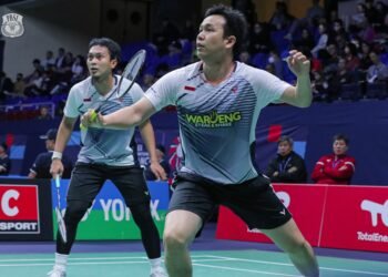 Ahsan/Hendra di French Open 2022 (Foto: PBSI)