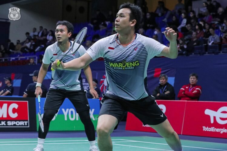 Ahsan/Hendra di French Open 2022 (Foto: PBSI)
