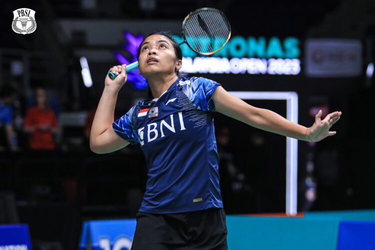 Gregoria Mariska Tunjung di Malaysia Open 2023 (Foto: PBSI)