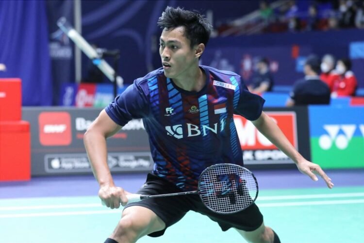 Shesar Hiren Rhustavito di Malaysia Open 2023 (Foto: PBSI)