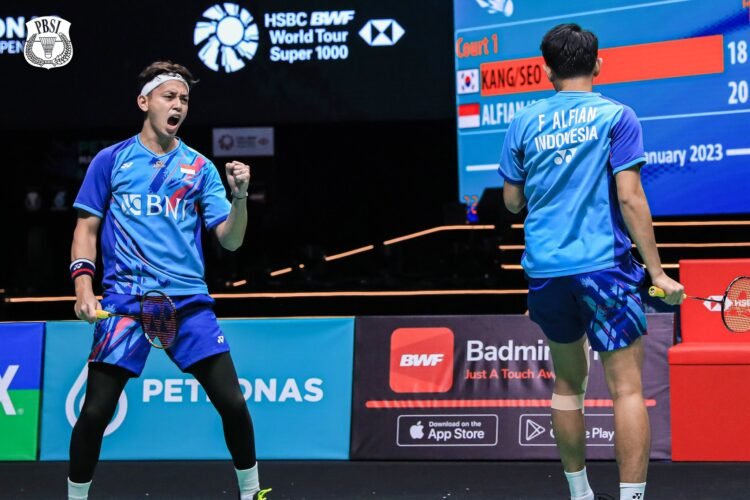 Fajar/Rian di Semifinal Malaysia Open 2023 (Foto: PBSI)