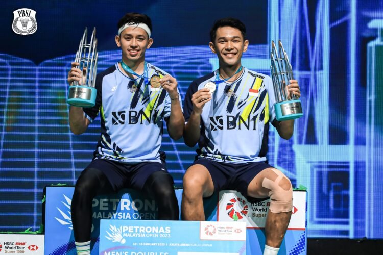 Fajar/Rian Juara Malaysia Open 2023 (Foto: PBSI)