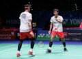 Bagas/Fikri di R32 All England Open 2023 (Foto: PBSI)