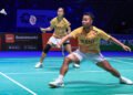 Aksi Rehan/Lisa di Perempat Final All England 2023 (Foto: PBSI)
