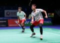 Bagas/Fikri di Perempat Final Swiss Open 2023 (Foto: PBSI)