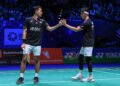 Fajar/Rian di Perempat Final Spain Masters 2023 (Foto: PBSI)