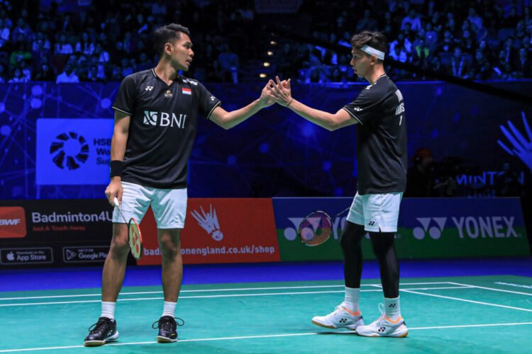 Fajar/Rian di Perempat Final Spain Masters 2023 (Foto: PBSI)