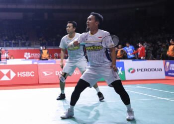 Ahsan/Hendra di Babak 16 Besar Malaysia Masters 2023 (Foto: PBSI)