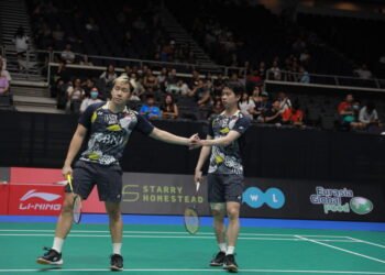 Marcus/Kevin di Singapore Open 2023 (Foto: PBSI)