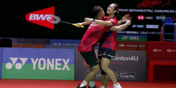 Rehan/Lisa di Babak 32 Besar Indonesia Open 2023 (Foto: PBSI)