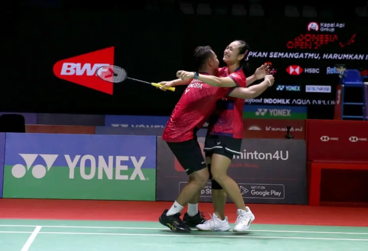 Rehan/Lisa di Babak 32 Besar Indonesia Open 2023 (Foto: PBSI)