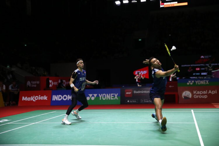 Fajar/Rian di Indonesia Open 2023 (Foto: PBSI)