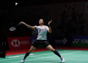 Putri Kusuma Wardani di Taipei Open 2023 (Foto: PBSI)