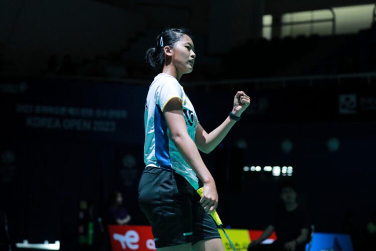 Putri Kusuma Wardani di Babak 32 Besar Korea Open 2023 (Foto: PBSI)