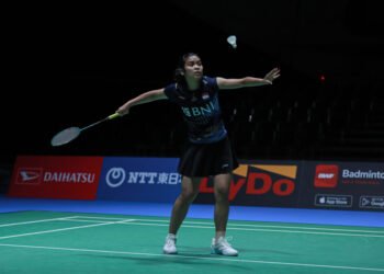 Gregoria di Babak 32 Besar Japan Open 2023 (Foto: PBSI)