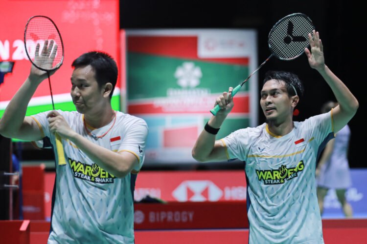 Ahsan/Hendra di Babak 16 Besar Japan Open 2023 (Foto: PBSI)