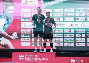 Jojo di Podium Japan Open 2023 (Foto: PBSI)
