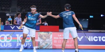Apri/Fadia di Babak 32 Besar Australian Open 2023 (Foto: PBSI)