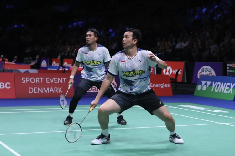 Ahsan/Hendra di Babak Perempat Final BWF World Championships 2023 (Foto: PBSI)