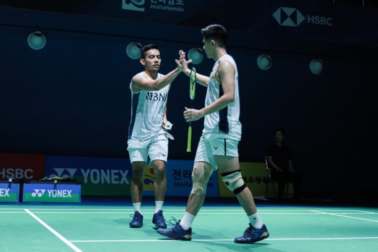 Pramudya/Yeremia di Babak 32 Besar Hong Kong Open 2023 (Foto: PBSI)