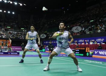 Pram/Yere di Babak 32 Besar Arctic Open 2023 (Foto: PBSI)