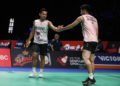 Pram/Yere di Babak 32 Besar Denmark Open 2023 (Foto: PBSI)