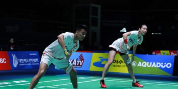 Dejan/Gloria di Babak 32 Besar Denmark Open 2023 (Foto: PBSI)