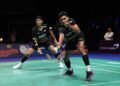 Fikri/Bagas di Babak 16 Besar Denmark Open 2023 (Foto: PBSI)