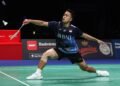 Anthony Sinisuka Ginting di Babak Perempat Final Denmark Open 2023 (Foto: PBSI)