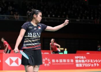 Gregoria Mariska Tunjung di Babak Semifinal Kumamoto Masters 2023 (Foto: PBSI)