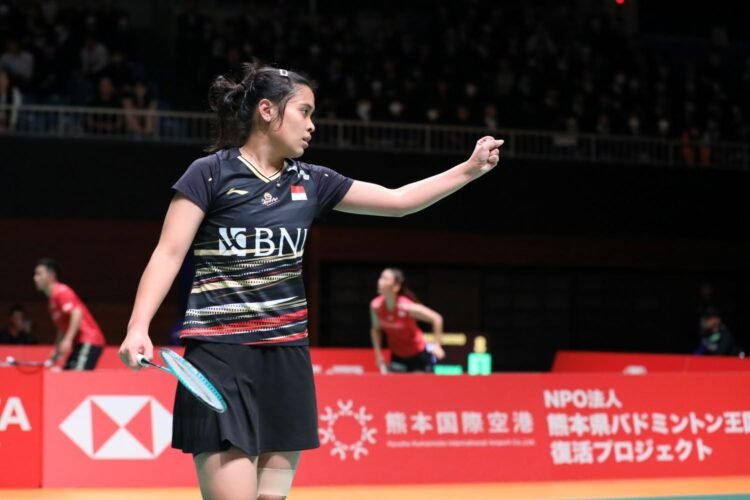 Gregoria Mariska Tunjung di Babak Semifinal Kumamoto Masters 2023 (Foto: PBSI)