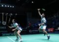 Praveen Jordan/Melati Daeva Oktavianti di Babak 32 Besar Hylo Open 2023 (Foto: PBSI)