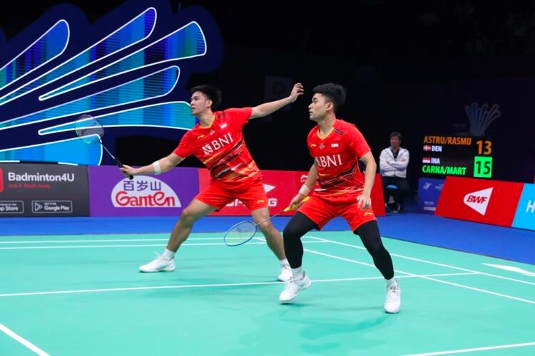 Leo Rolly Carnando/Daniel Marthin di Babak Perempat Final China Masters 2023 (Foto: PBSI)