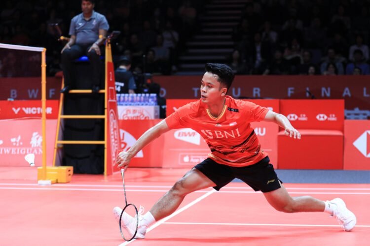 Anthony Sinisuka Ginting di Hari Kedua BWF World Tour Finals 2023 (Foto: PBSI)