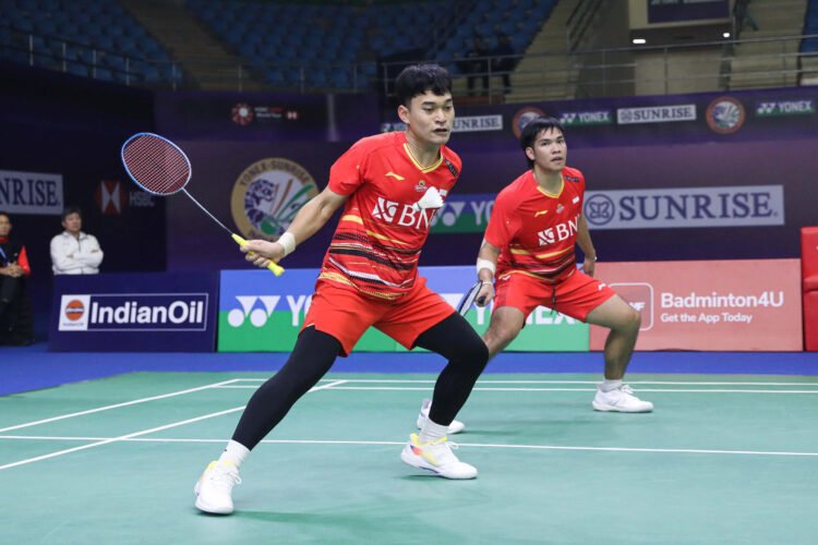 Leo Rolly Carnando/Daniel Marthin di Babak 32 Besar India Open 2024 (Foto: PBSI)