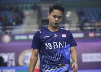 Anthony Sinisuka Ginting di Babak 16 Besar India Open 2024 (Foto: PBSI)