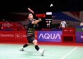Jonatan Christie di Babak 32 Besar Indonesia Masters 2024 (Foto: PBSI)