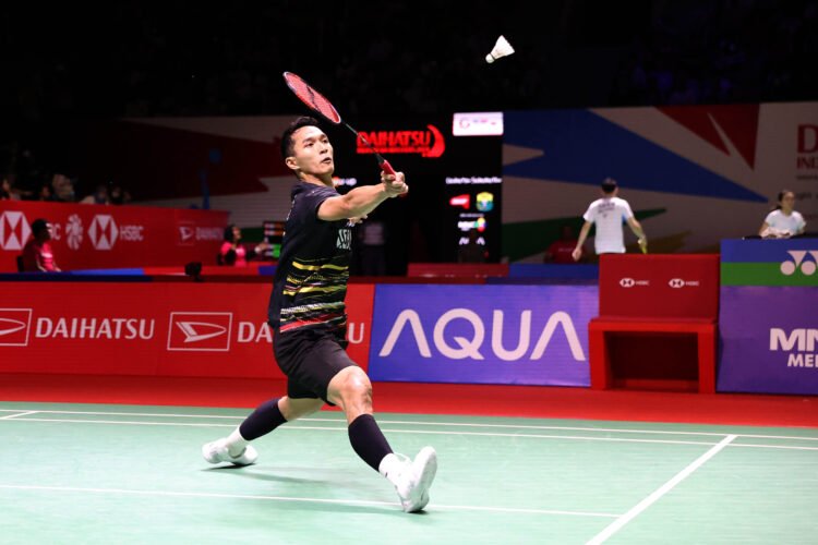 Jonatan Christie di Babak 32 Besar Indonesia Masters 2024 (Foto: PBSI)