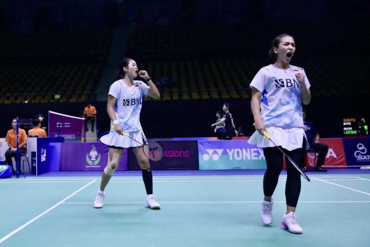 Febriana Dwipuji Kusuma/Amallia Cahaya Pratiwi di Babak 32 Besar Thailand Masters 2024 (Foto: PBSI)