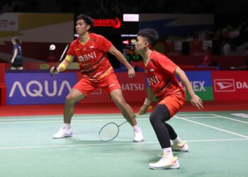 Leo Rolly Carnando/Daniel Marthin di Babak 16 Besar Thailand Masters 2024 (Foto: PBSI)