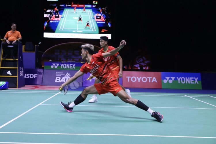 Muhammad Shohibul Fikri/Bagas Maulana di Babak Semifinal Thailand Masters 2024 (Foto: PBSI)