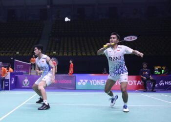 Rahmat Hidayat/Yeremia Erich Yoche Yacob Rambitan di Babak 32 Besar Thailand Masters 2024 (Foto: PBSI)