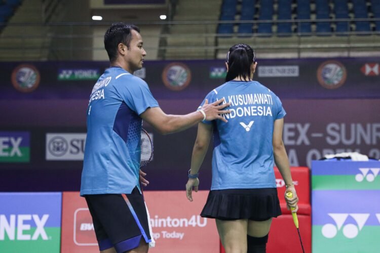 Rehan Naufal Kusharjanto/Lisa Ayu Kusumawati di Babak Semifinal German Open 2024 (Foto: PBSI)